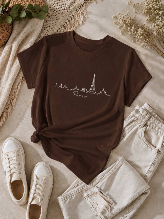 Футболка жіноча з малюнком, турецький кулір м. 339 (р: 42-46, 48-50, 52-54) №826076 - 