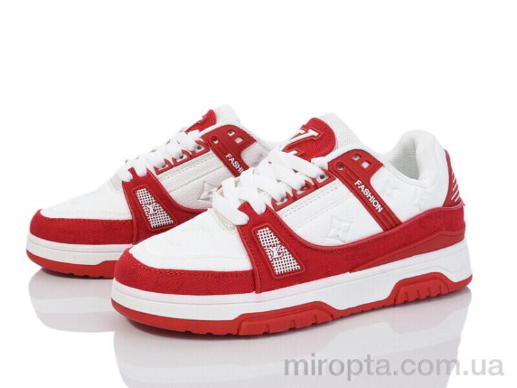 Кросівки HD37(149-20) white-red р: 36-41, в упаковці: 8 пар, купити тільки гуртом - 969480