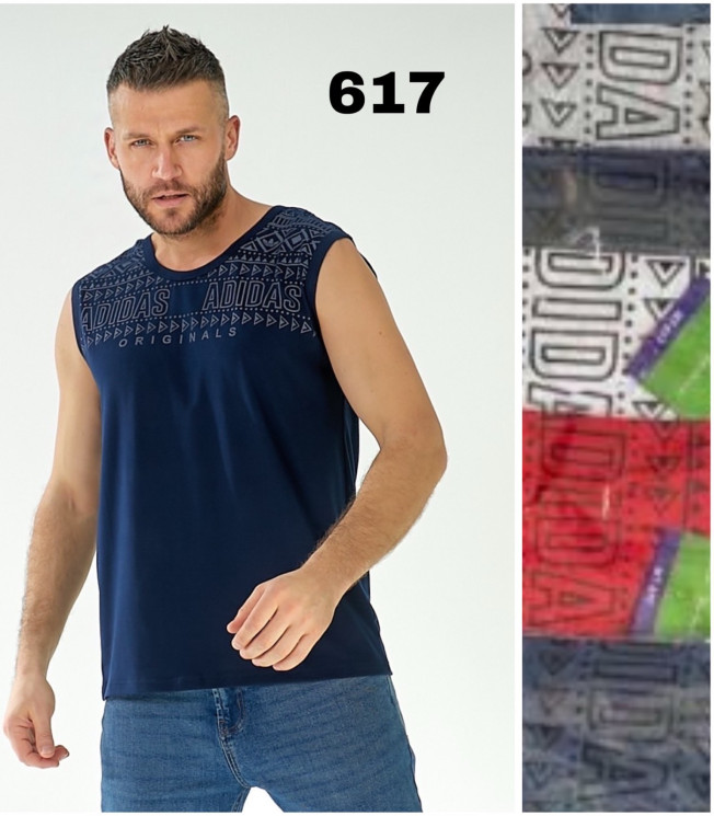 Майка чоловіча "617" (р: 48-56) мікс кольорів, в упаковці 5 шт. №368989 - NikolayNolen