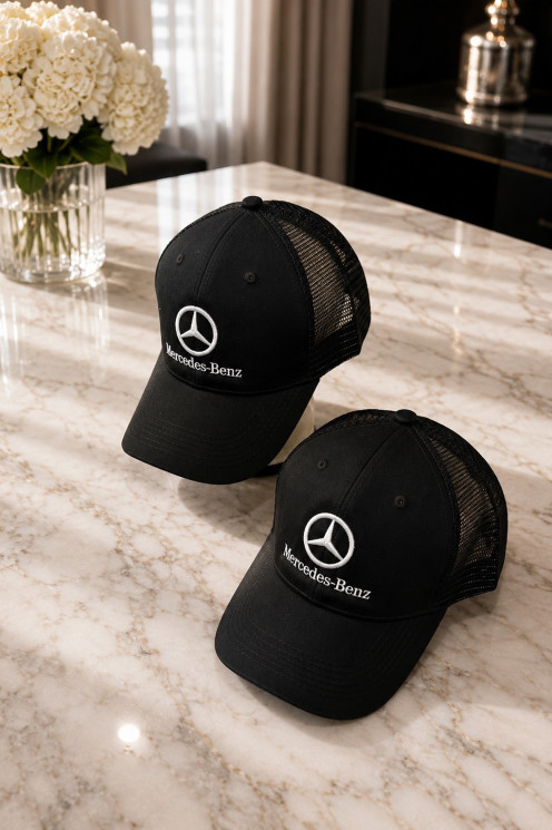 Бейсболка чоловіча Mercedes-Benz котон, сітка (Розмір: 56-59), в упаковці 5 штук №345419 - Great