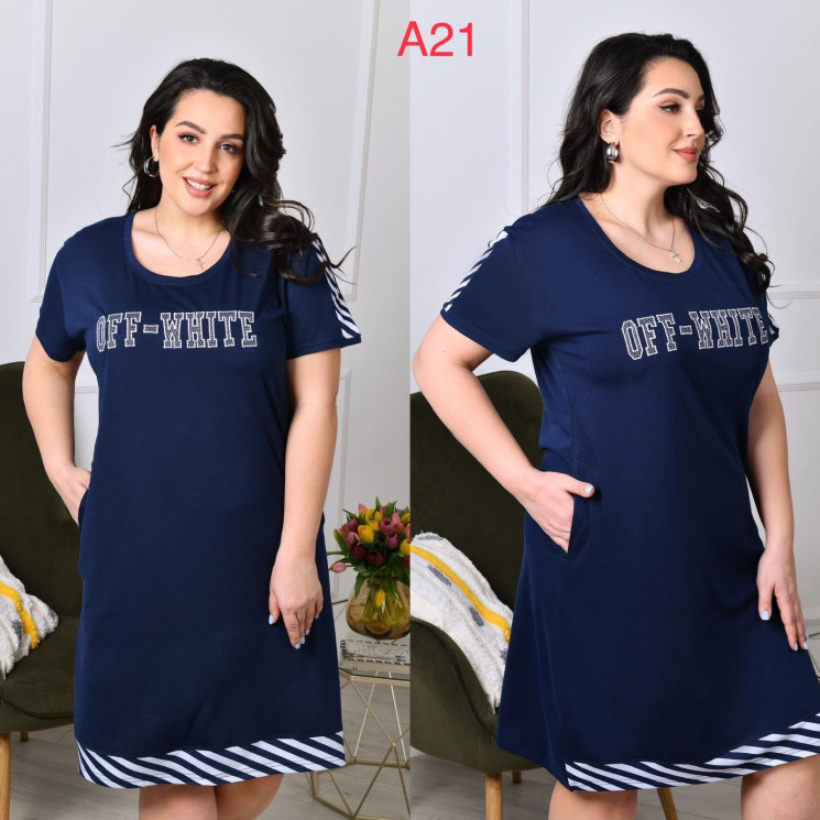 Жіночий сарафан, A21, бавовна (р. 6XL-8XL) в упаковці 6 шт. №601851 - Megasport