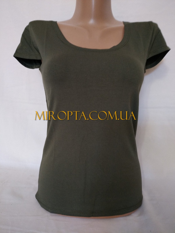 Жіноча футболка (42-44; 48-52) купити в роздріб в Україні №518470 - Price 32.1