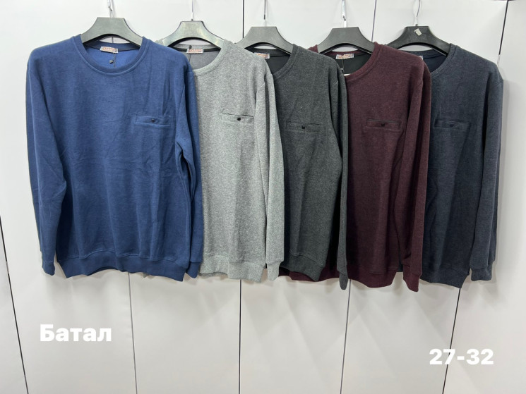 Кофта чоловіча "27-32" селанік (р: 4XL,5XL,6XL,7XL) 5 кольорів, в упаковці 4 шт. №378502 - Turkey SE897