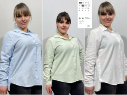 Сорочка жіноча "133" коттон (р: XL,2XL,3XL,4XL) 3 кольори, в упаковці 4 шт. №366197