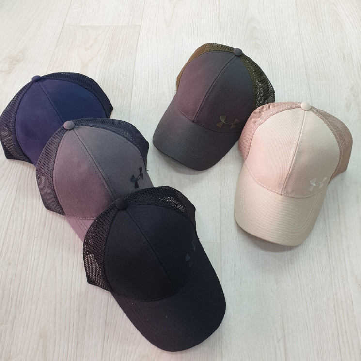 Бейсболка чоловіча "Under Armour" котон, сітка (р: 55-57,57-59,59-61) мікс кольорів, в упаковці 6 шт. №388166 - Ventil SE939
