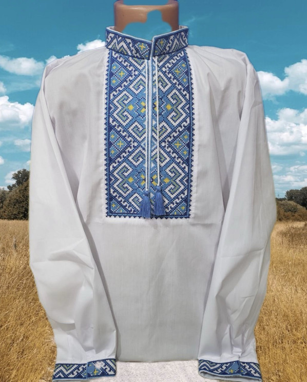 Вишиванка дитяча, паплін (розміри: зріст 74-110), в упаковці 5 штук №309845 - Delux 909