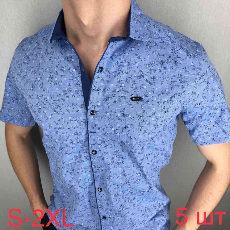 Сорочка Paul Semih р S-2XL Чоловіча M029 blue - Nadiyka BG/PO2161-2162