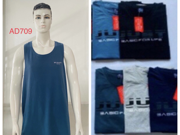 Майка чоловіча, трикотаж, м.AD709 (р. 5XL-8XL ), мікс кольорів, в упаковці 5 шт. №328446 - Vanda SE1013