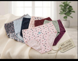 Труси жіночі, котон, (р. 10XL), мікс кольорів, в упаковці 12 шт. №348071