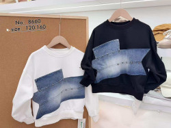 Кофта підліткова "8660" трикотаж (р: 120-160см) 2 кольори, в упаковці 5 шт. №380417
