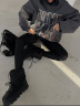 Лосини жіночі з утяжкою та високою посадкою, матовий біфлекс м. 535 (р. S-M, M-L) чорний №411901 - 