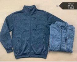 Спортивна кофта чоловіча, трикотаж, фліс, м.PL0221 (р. M-4XL) мікс кольорів, в упаковці 6 штук №335010