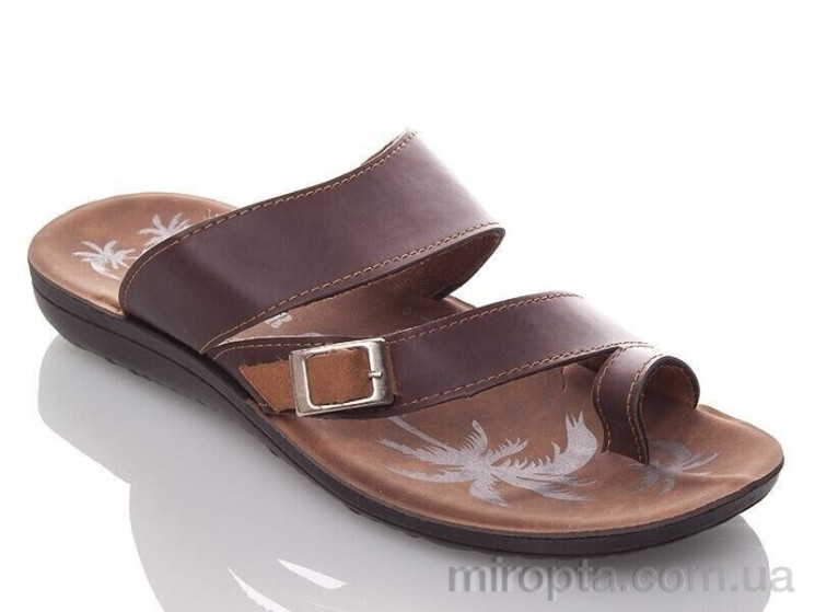 Шльопанці M3878 brown р: 40-44, в упаковці: 6 пар, купити тільки гуртом - 1079041