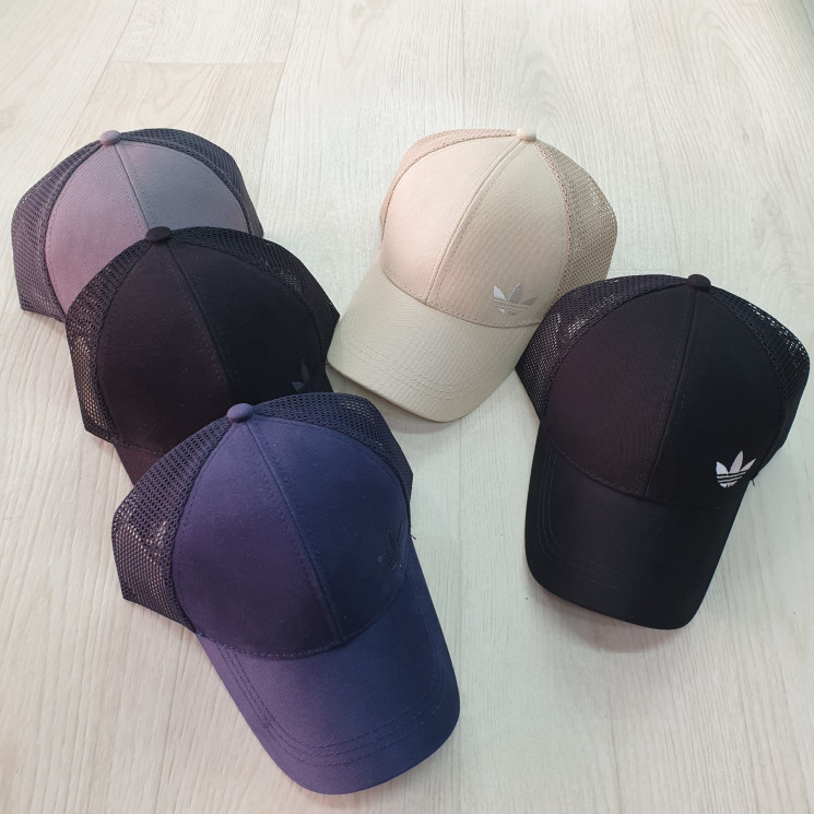 Бейсболка чоловіча "Adidas" котон, сітка (р: 55-57,57-59,59-61) мікс кольорів, в упаковці 6 шт. №388167 - Ventil SE939