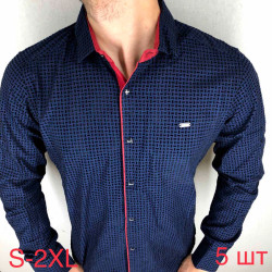 Сорочка Paulsemih р S-2XL Чоловіча Y26 d.blue