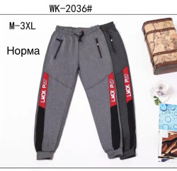 Спортивні штани (Розмір: M-3XL) чоловічі "WK-2036" в упаковці 5 штук №814427