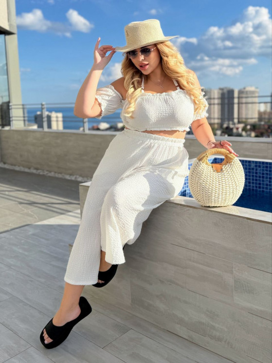 Костюм жіночий, трикотаж Zara, м. 689 (р: 50-52, 54-56, 58-60) №711306 - HelenTurkiye SIN1041 м. 689