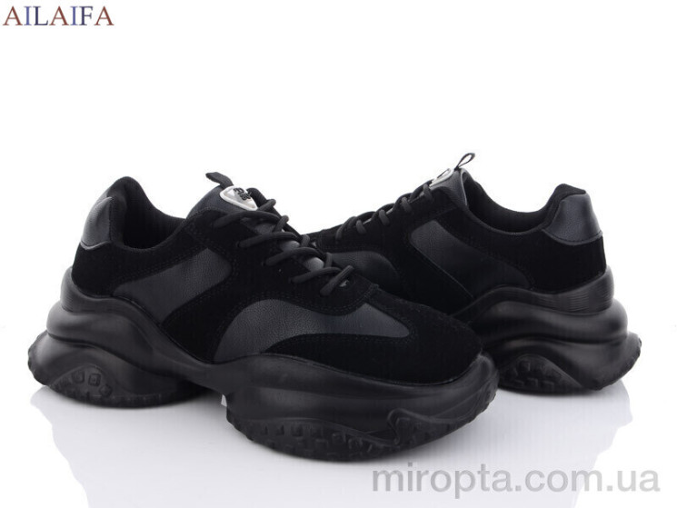 Кросівки 8118 black р: 36-41, в упаковці: 6 пар, купити тільки гуртом - 856511