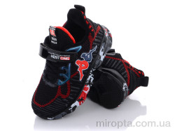 Кросівки Q54-B5501 black-red р: 32-37, в упаковці: 6 пар, купити тільки гуртом