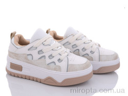 Кросівки 20-1018-2 white-beige р: 36-41, в упаковці: 8 пар, купити тільки гуртом