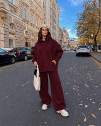 Костюм жіночий "двійка", турецька тринитка на флісі м. 5683 (р:S (42-46), L (46-48), 2XL (48-50), 3XL (50-52)) №831650