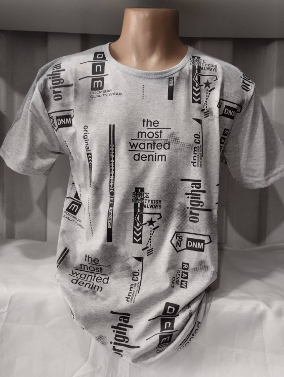 Футболка чоловіча, котон, норма (р: 2XL-5XL) 2 кольори, в упаковці 4 шт. №601692 - Stinger WE1120