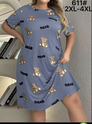 Туніка жіноча, бамбук, м.611 (р. 2XL-4XL), 2 кольори, в упаковці 6 штук №348260