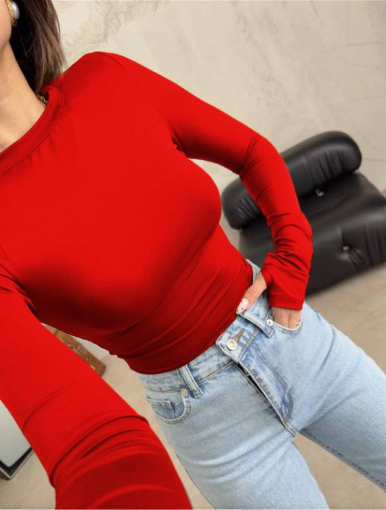 Лонгслів жіночий, мікродайвінг, м. 1295 (р: 42-46, 48-52) №714784 - BestFashion RZ6220 м. 1295