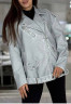 Куртка - косуха жіноча з асиметричною блискавкою, екошкіра м. 2375 (р: S, M, L) №819341 - 