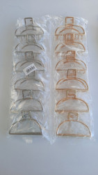 Заколка-краб для волосся "23-8-18" метал (р: 8см) в упаковці 12 шт. різного кольору №359898