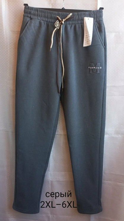 Спортивні штани жіночі, хутро (р. 2XL-6XL) 3 кольори, в упаковці 5 шт. №952622 - Iris BG/PO 436