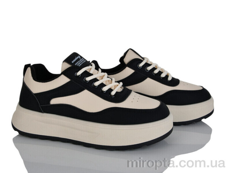 Кросівки Prime PR-Q5616 white-black р: 37-40, в упаковці: 8 пар, купити тільки гуртом - 1180331