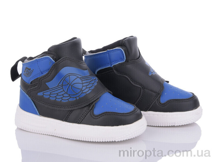 Кросівки KJ06 black-blue р: 25-30, в упаковці: 8 пар, купити тільки гуртом - 713706