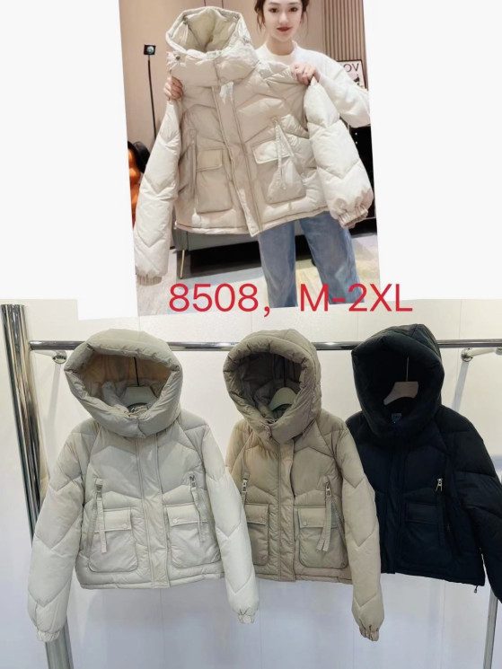 Зимова куртка жіноча, плащівка, м.8508 (Розмір: M-XXL ), 3 кольори, в упаковці 4 штуки №318675 - 