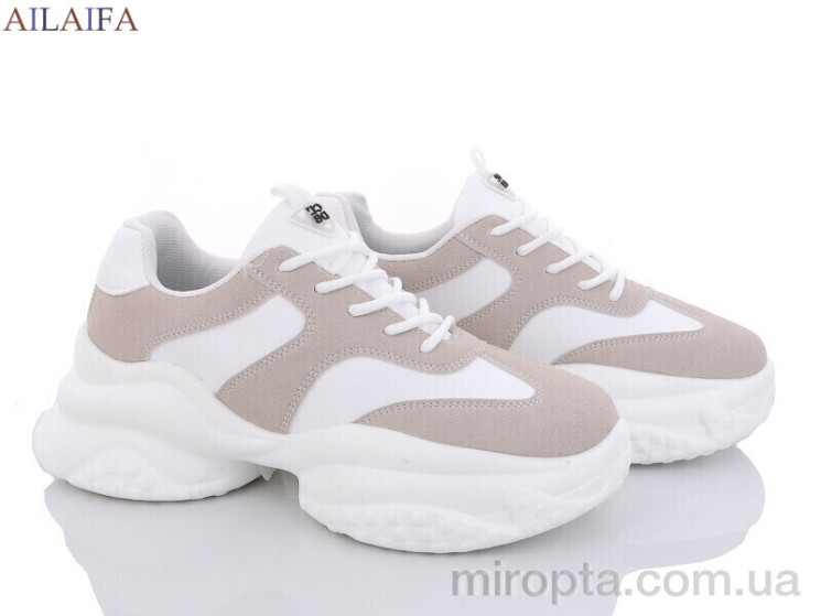 Кросівки 8118 white р: 36-41, в упаковці: 6 пар, купити тільки гуртом - 856512