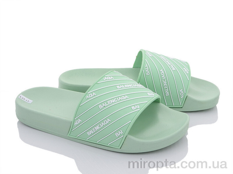 Шльопанці Q115-L33-17 L green р: 36-41, в упаковці: 8 пар, купити тільки гуртом - 645997
