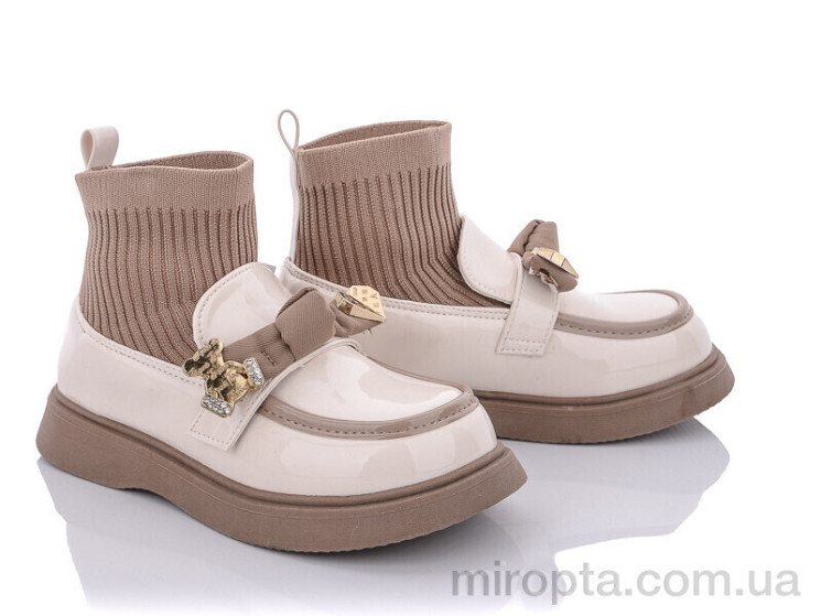 Черевики Y159(2107B) beige р: 32-37, в упаковці: 6 пар, купити тільки гуртом - 785678
