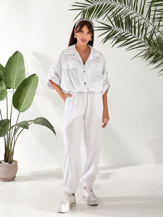 Костюм жіночий ZARA, льон м.2518 (р: 42-44, 46-48, 50-52) №810490 - 