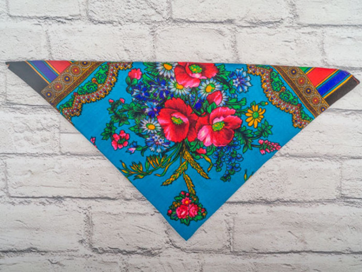 Хустка No Brand р 76*76 Жіноча P179 blue - Shawls PO548 (vyh naMylku)