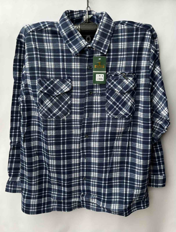 Сорочка чоловіча, мод. A1 байка p.XL-5XL, різні кольори, в упаковці 5 штук №1010230 - Mixmoda Bg 5255