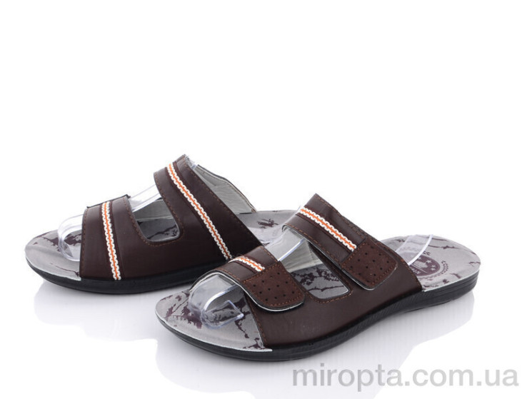 Шльопанці Ш5506T brown р: 41-45, в упаковці: 12 пар, купити тільки гуртом - 818592