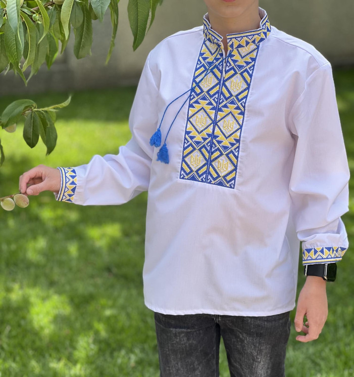 Сорочка вишиванка дитяча  (р. 104-134)  в упаковці 6 штук №757040 - NikNumbers SE 1041-1042