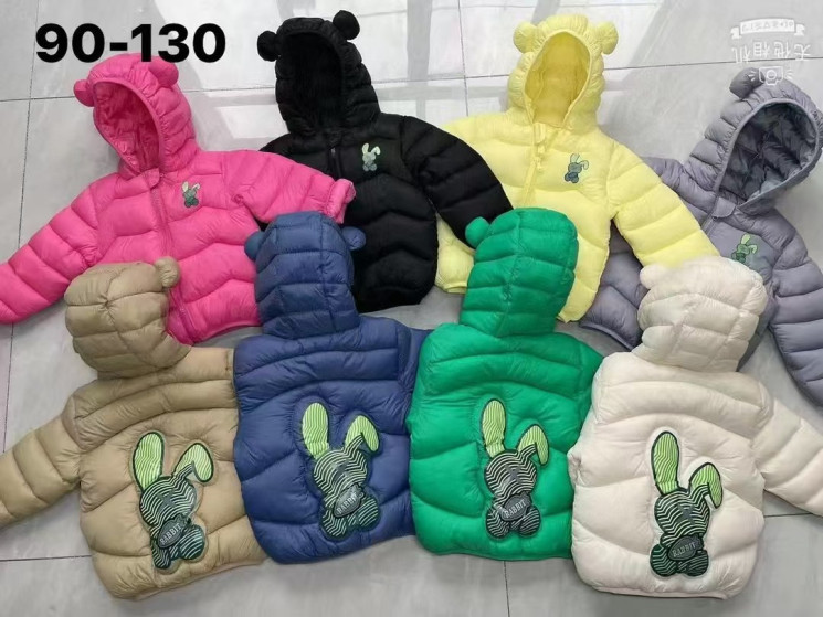 Куртка дитяча "Rabbit" плащівка (р: 90-130см) 8 кольорів, в упаковці 5 шт. №363959 - Amour SE656