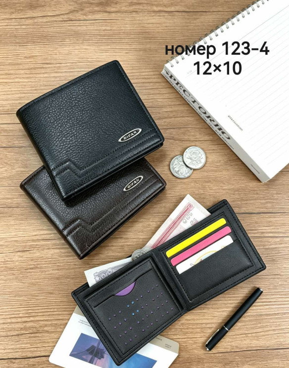 Гаманець чоловічий "123-4" шкірзам (р: 12*10см) 2 кольори №387142 - Tessa HR272