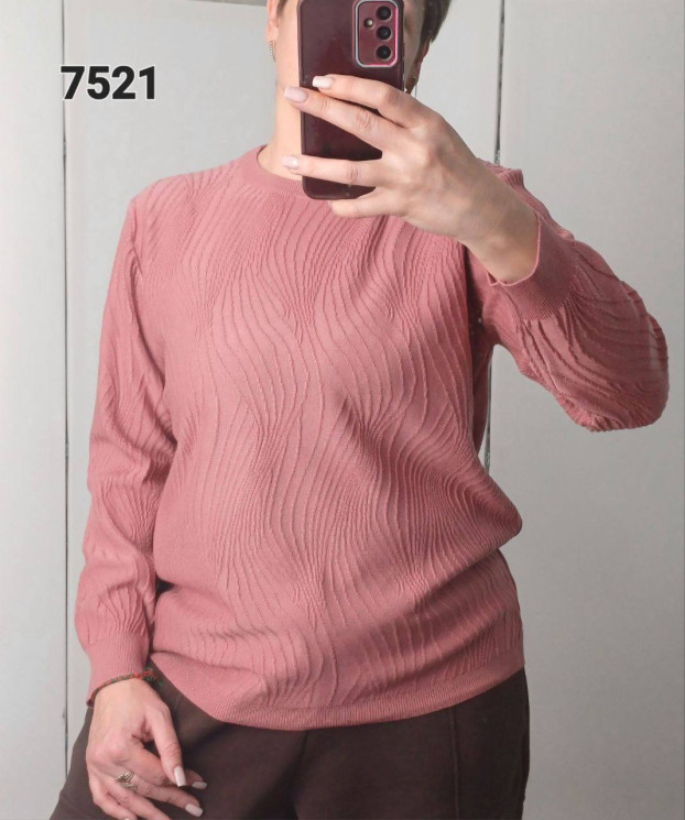 Светр жіночий, кашемір, м.7521 (р. 52-56 ), мікс кольорів, в упаковці 3 штуки №339292 - Korona UG 4477
