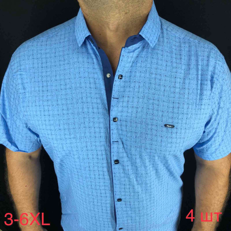 Сорочка Paul Semih р 3XL-6XL Чоловіча Y1662 l.blue - Nadiyka BG/PO2161-2162