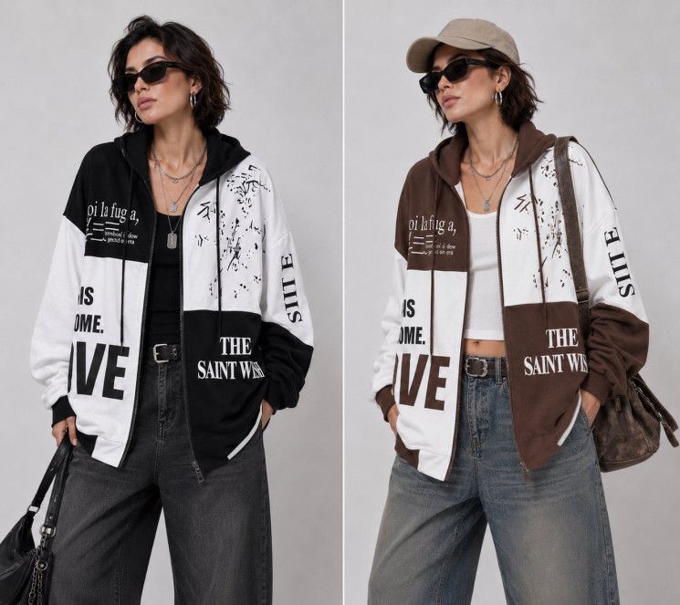 Кофта жіноча м.D2271 (Р:XL-3XL) 2 кольора в упаковці 3 штуки №764746 - Saint Zel3317