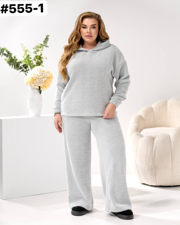 Костюм жіночий "555" альпака (р: 44-52,54-60) 2 кольори, в упаковці 2 шт. №378803 - BATBeck SER3778