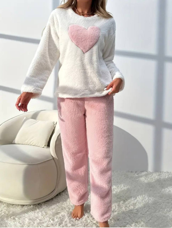 Домашній костюм (піжама) жіночий, махра м. 1421 (р: over size (S-M)) №806036 - 