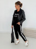 Костюм жіночий в стилі sport-chic з асиметричною туникою та лампасами, двонитка м. 316 (р. 48-50, 52-54, 56-58, 60-62) №412922 - 